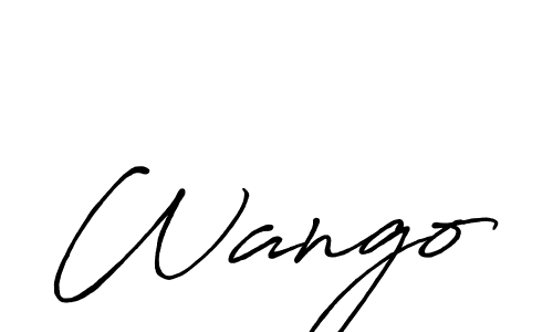 Design your own signature with our free online signature maker. With this signature software, you can create a handwritten (Antro_Vectra_Bolder) signature for name Wango. Wango signature style 7 images and pictures png