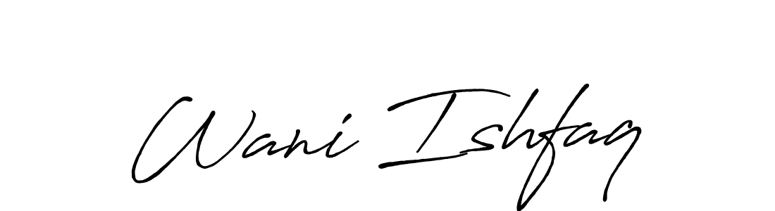 The best way (Antro_Vectra_Bolder) to make a short signature is to pick only two or three words in your name. The name Wani Ishfaq include a total of six letters. For converting this name. Wani Ishfaq signature style 7 images and pictures png