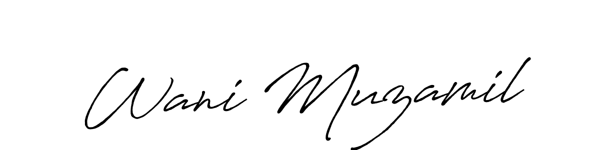 How to Draw Wani Muzamil signature style? Antro_Vectra_Bolder is a latest design signature styles for name Wani Muzamil. Wani Muzamil signature style 7 images and pictures png