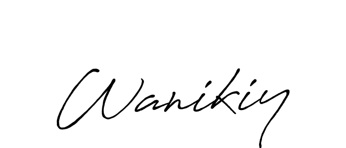 Make a beautiful signature design for name Wanikiy. Use this online signature maker to create a handwritten signature for free. Wanikiy signature style 7 images and pictures png