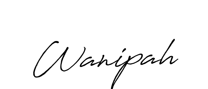 Also You can easily find your signature by using the search form. We will create Wanipah name handwritten signature images for you free of cost using Antro_Vectra_Bolder sign style. Wanipah signature style 7 images and pictures png