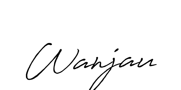 Also You can easily find your signature by using the search form. We will create Wanjau name handwritten signature images for you free of cost using Antro_Vectra_Bolder sign style. Wanjau signature style 7 images and pictures png