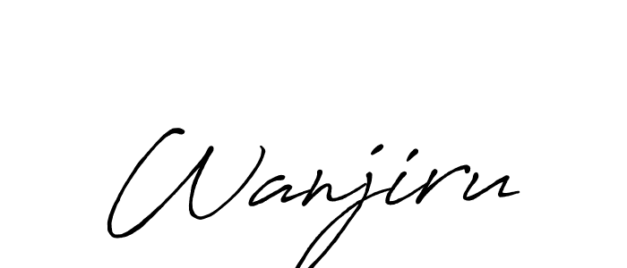 Make a beautiful signature design for name Wanjiru. Use this online signature maker to create a handwritten signature for free. Wanjiru signature style 7 images and pictures png