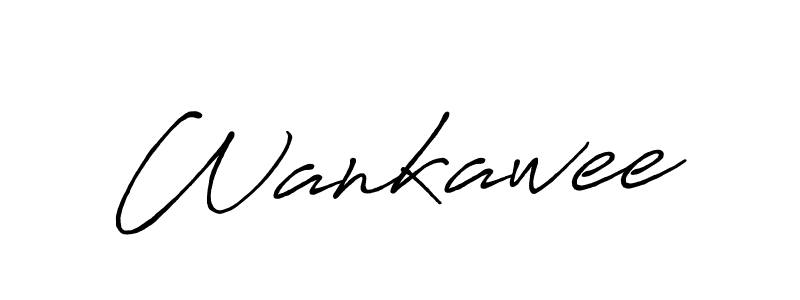 Use a signature maker to create a handwritten signature online. With this signature software, you can design (Antro_Vectra_Bolder) your own signature for name Wankawee. Wankawee signature style 7 images and pictures png
