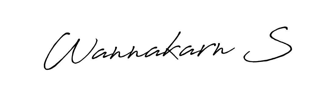 Also we have Wannakarn S name is the best signature style. Create professional handwritten signature collection using Antro_Vectra_Bolder autograph style. Wannakarn S signature style 7 images and pictures png