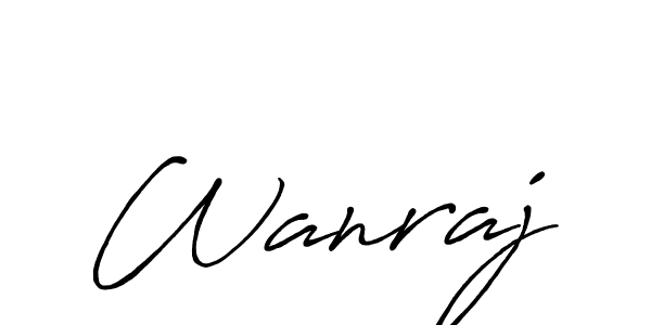 You should practise on your own different ways (Antro_Vectra_Bolder) to write your name (Wanraj) in signature. don't let someone else do it for you. Wanraj signature style 7 images and pictures png