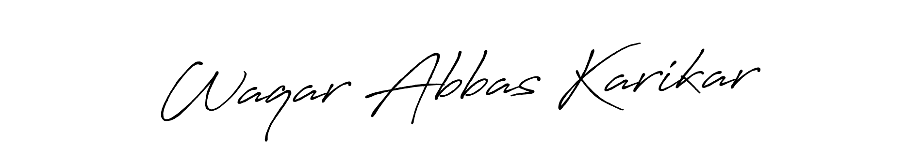 How to Draw Waqar Abbas Karikar signature style? Antro_Vectra_Bolder is a latest design signature styles for name Waqar Abbas Karikar. Waqar Abbas Karikar signature style 7 images and pictures png