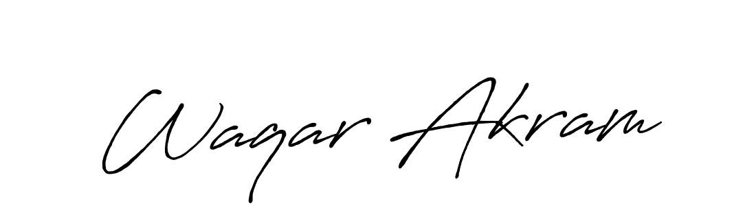 It looks lik you need a new signature style for name Waqar Akram. Design unique handwritten (Antro_Vectra_Bolder) signature with our free signature maker in just a few clicks. Waqar Akram signature style 7 images and pictures png