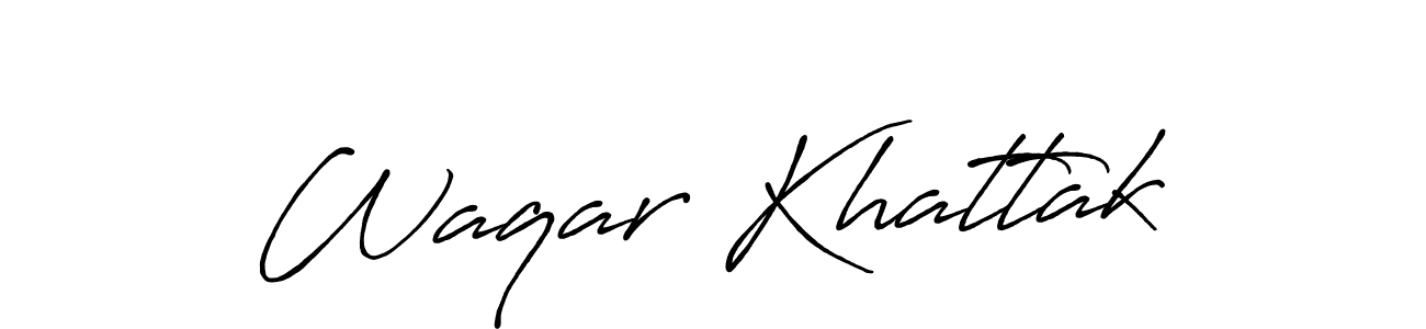 It looks lik you need a new signature style for name Waqar Khattak. Design unique handwritten (Antro_Vectra_Bolder) signature with our free signature maker in just a few clicks. Waqar Khattak signature style 7 images and pictures png