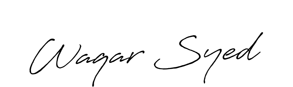 How to make Waqar Syed signature? Antro_Vectra_Bolder is a professional autograph style. Create handwritten signature for Waqar Syed name. Waqar Syed signature style 7 images and pictures png