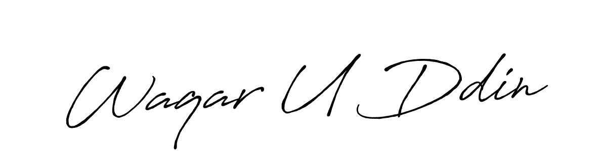 How to make Waqar U Ddin signature? Antro_Vectra_Bolder is a professional autograph style. Create handwritten signature for Waqar U Ddin name. Waqar U Ddin signature style 7 images and pictures png