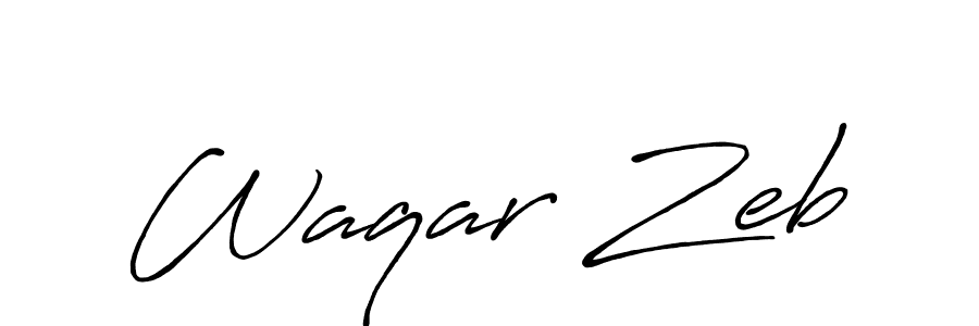 How to Draw Waqar Zeb signature style? Antro_Vectra_Bolder is a latest design signature styles for name Waqar Zeb. Waqar Zeb signature style 7 images and pictures png