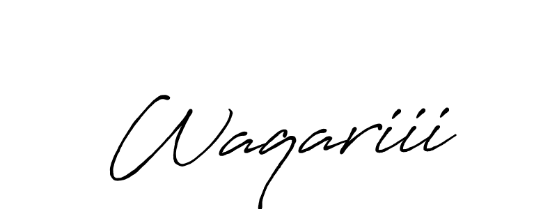 Also You can easily find your signature by using the search form. We will create Waqariii name handwritten signature images for you free of cost using Antro_Vectra_Bolder sign style. Waqariii signature style 7 images and pictures png