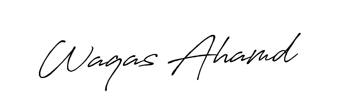 Make a short Waqas Ahamd signature style. Manage your documents anywhere anytime using Antro_Vectra_Bolder. Create and add eSignatures, submit forms, share and send files easily. Waqas Ahamd signature style 7 images and pictures png