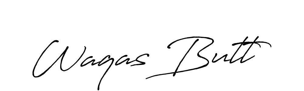 How to Draw Waqas Butt signature style? Antro_Vectra_Bolder is a latest design signature styles for name Waqas Butt. Waqas Butt signature style 7 images and pictures png