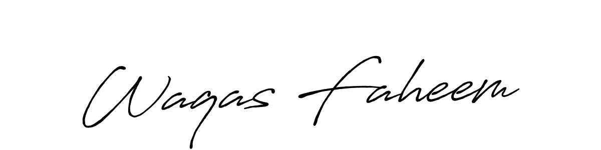 This is the best signature style for the Waqas Faheem name. Also you like these signature font (Antro_Vectra_Bolder). Mix name signature. Waqas Faheem signature style 7 images and pictures png