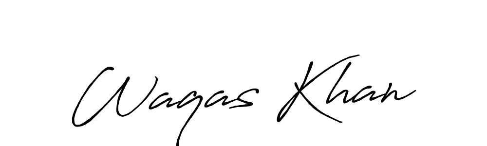 You should practise on your own different ways (Antro_Vectra_Bolder) to write your name (Waqas Khan) in signature. don't let someone else do it for you. Waqas Khan signature style 7 images and pictures png