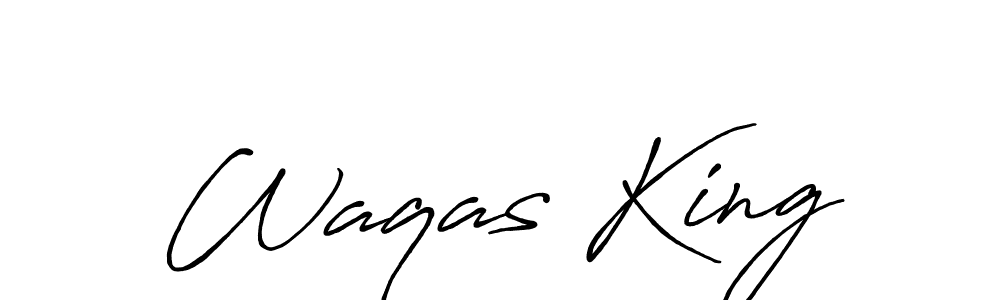 How to Draw Waqas King signature style? Antro_Vectra_Bolder is a latest design signature styles for name Waqas King. Waqas King signature style 7 images and pictures png