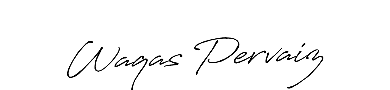Antro_Vectra_Bolder is a professional signature style that is perfect for those who want to add a touch of class to their signature. It is also a great choice for those who want to make their signature more unique. Get Waqas Pervaiz name to fancy signature for free. Waqas Pervaiz signature style 7 images and pictures png