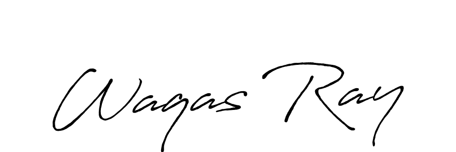 Design your own signature with our free online signature maker. With this signature software, you can create a handwritten (Antro_Vectra_Bolder) signature for name Waqas Ray. Waqas Ray signature style 7 images and pictures png