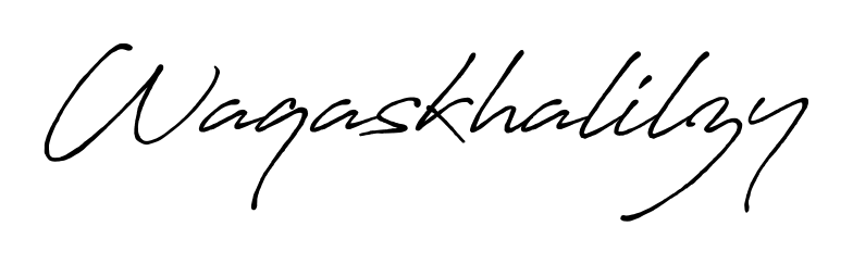 Make your name Waqaskhalilzy memorable on every contract using Antro_Vectra_Bolder autograph style. Instant transparent background export available. Waqaskhalilzy signature style 7 images and pictures png