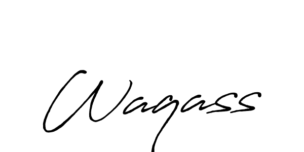 Make a beautiful signature design for name Waqass. Use this online signature maker to create a handwritten signature for free. Waqass signature style 7 images and pictures png