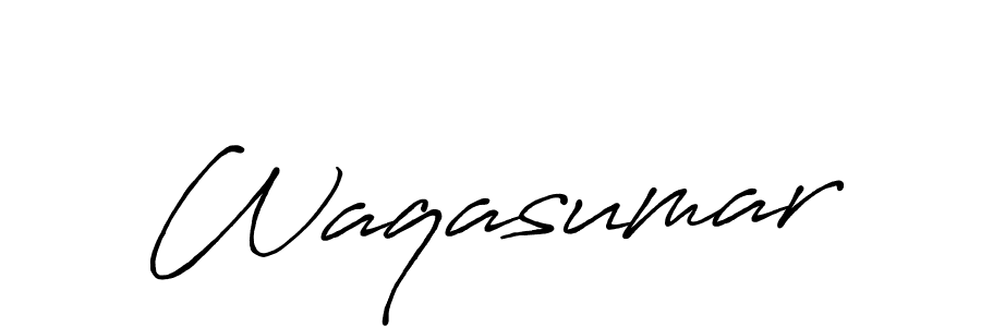 How to make Waqasumar signature? Antro_Vectra_Bolder is a professional autograph style. Create handwritten signature for Waqasumar name. Waqasumar signature style 7 images and pictures png