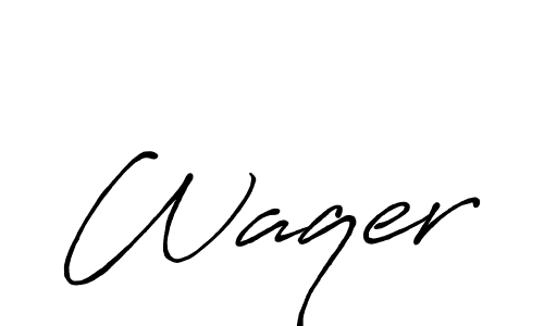 Best and Professional Signature Style for Waqer. Antro_Vectra_Bolder Best Signature Style Collection. Waqer signature style 7 images and pictures png