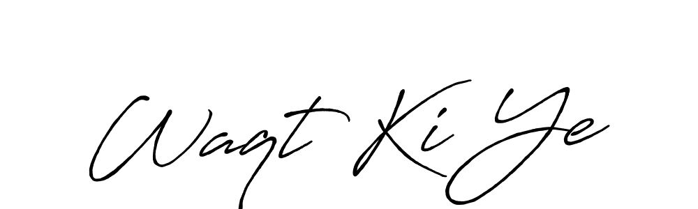 Similarly Antro_Vectra_Bolder is the best handwritten signature design. Signature creator online .You can use it as an online autograph creator for name Waqt Ki Ye. Waqt Ki Ye signature style 7 images and pictures png