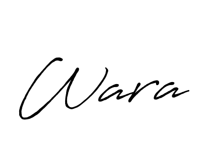 How to make Wara signature? Antro_Vectra_Bolder is a professional autograph style. Create handwritten signature for Wara name. Wara signature style 7 images and pictures png