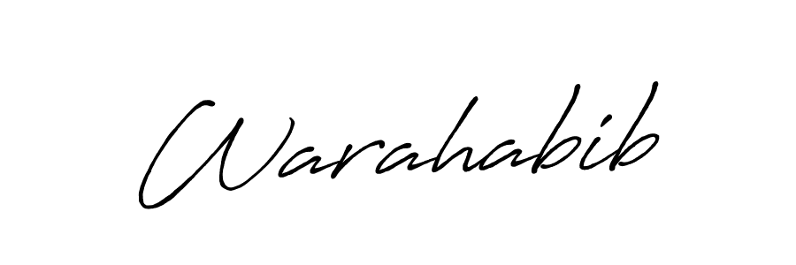 How to make Warahabib signature? Antro_Vectra_Bolder is a professional autograph style. Create handwritten signature for Warahabib name. Warahabib signature style 7 images and pictures png