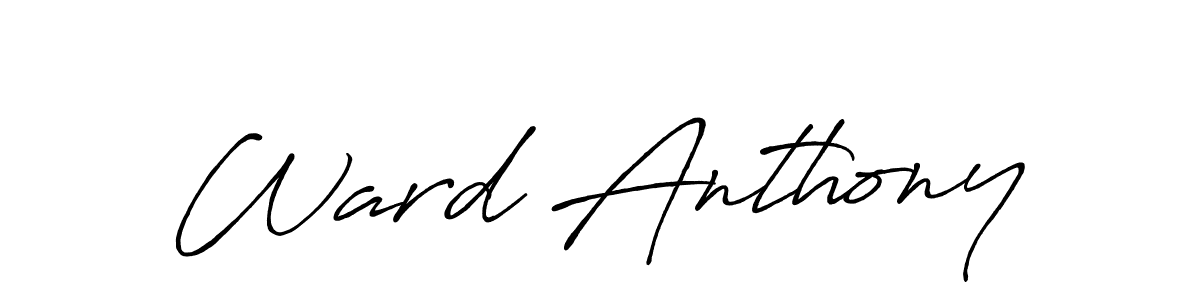 Also You can easily find your signature by using the search form. We will create Ward Anthony name handwritten signature images for you free of cost using Antro_Vectra_Bolder sign style. Ward Anthony signature style 7 images and pictures png