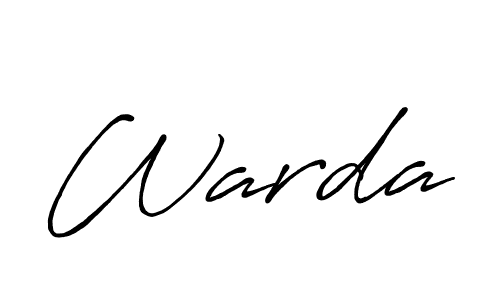 How to make Warda signature? Antro_Vectra_Bolder is a professional autograph style. Create handwritten signature for Warda name. Warda signature style 7 images and pictures png