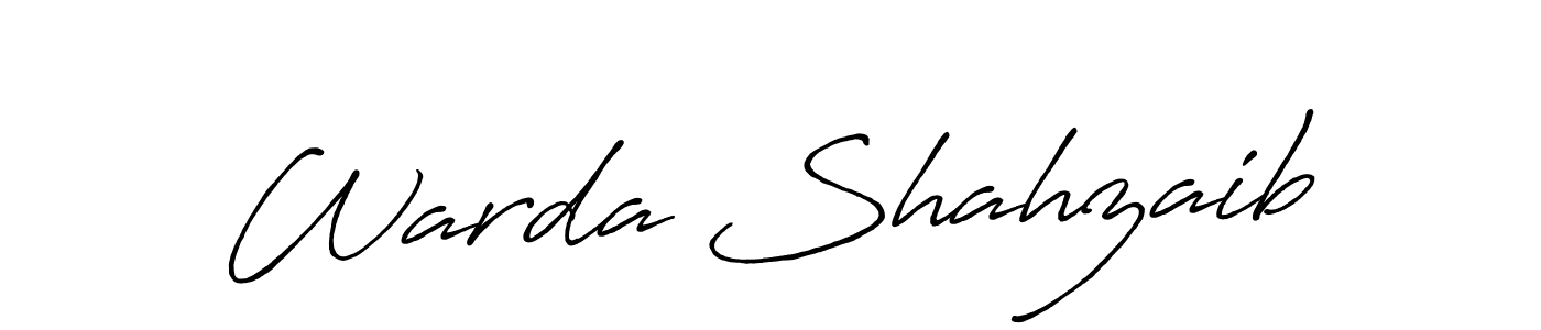 Make a beautiful signature design for name Warda Shahzaib. Use this online signature maker to create a handwritten signature for free. Warda Shahzaib signature style 7 images and pictures png