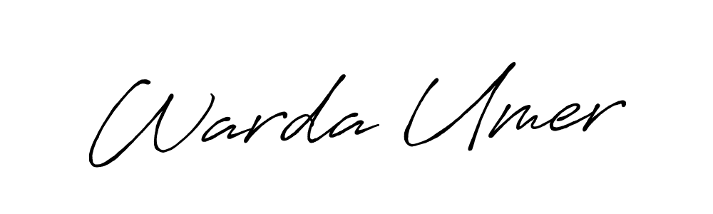 It looks lik you need a new signature style for name Warda Umer. Design unique handwritten (Antro_Vectra_Bolder) signature with our free signature maker in just a few clicks. Warda Umer signature style 7 images and pictures png