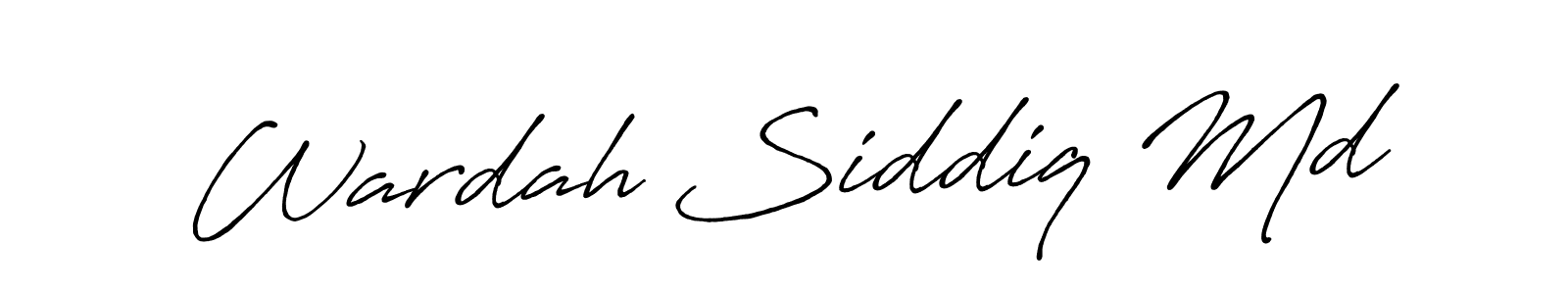 Also we have Wardah Siddiq Md name is the best signature style. Create professional handwritten signature collection using Antro_Vectra_Bolder autograph style. Wardah Siddiq Md signature style 7 images and pictures png