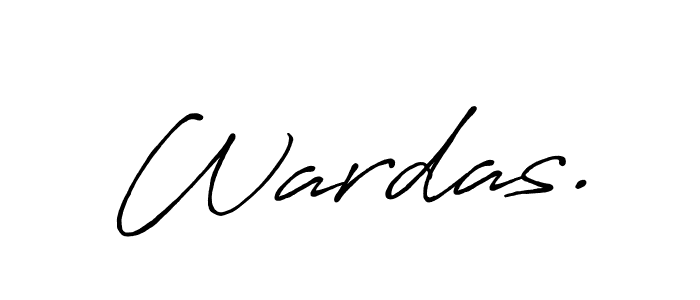 Also we have Wardas. name is the best signature style. Create professional handwritten signature collection using Antro_Vectra_Bolder autograph style. Wardas. signature style 7 images and pictures png