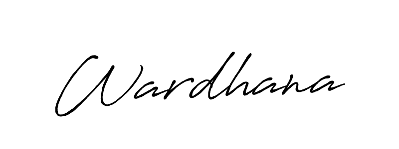 Use a signature maker to create a handwritten signature online. With this signature software, you can design (Antro_Vectra_Bolder) your own signature for name Wardhana. Wardhana signature style 7 images and pictures png