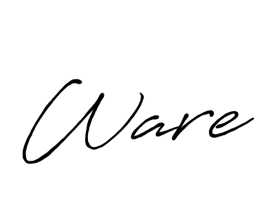 Make a beautiful signature design for name Ware. With this signature (Antro_Vectra_Bolder) style, you can create a handwritten signature for free. Ware signature style 7 images and pictures png