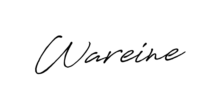 Make a beautiful signature design for name Wareine. Use this online signature maker to create a handwritten signature for free. Wareine signature style 7 images and pictures png