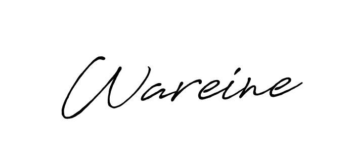 Wareine stylish signature style. Best Handwritten Sign (Antro_Vectra_Bolder) for my name. Handwritten Signature Collection Ideas for my name Wareine. Wareine signature style 7 images and pictures png