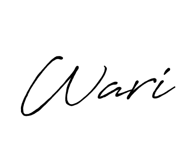 if you are searching for the best signature style for your name Wari. so please give up your signature search. here we have designed multiple signature styles  using Antro_Vectra_Bolder. Wari signature style 7 images and pictures png