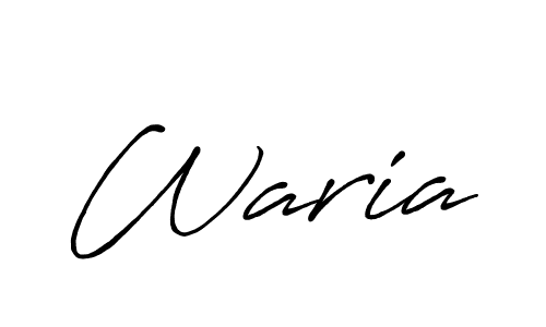 It looks lik you need a new signature style for name Waria. Design unique handwritten (Antro_Vectra_Bolder) signature with our free signature maker in just a few clicks. Waria signature style 7 images and pictures png