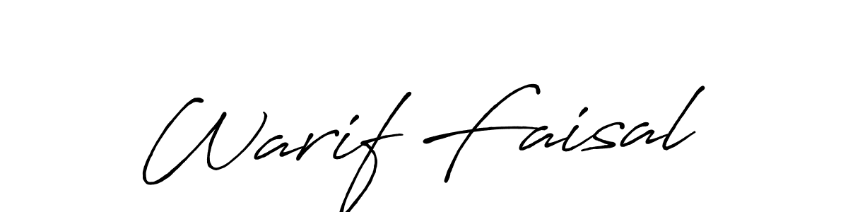 Also You can easily find your signature by using the search form. We will create Warif Faisal name handwritten signature images for you free of cost using Antro_Vectra_Bolder sign style. Warif Faisal signature style 7 images and pictures png