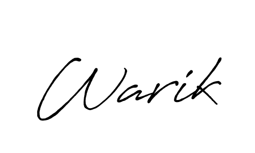 Similarly Antro_Vectra_Bolder is the best handwritten signature design. Signature creator online .You can use it as an online autograph creator for name Warik. Warik signature style 7 images and pictures png