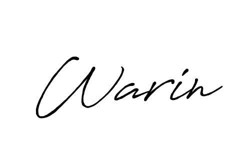 Design your own signature with our free online signature maker. With this signature software, you can create a handwritten (Antro_Vectra_Bolder) signature for name Warin. Warin signature style 7 images and pictures png