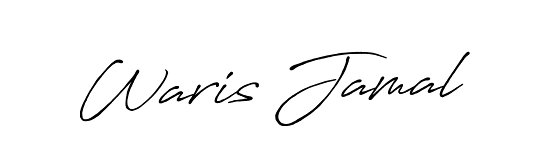 The best way (Antro_Vectra_Bolder) to make a short signature is to pick only two or three words in your name. The name Waris Jamal include a total of six letters. For converting this name. Waris Jamal signature style 7 images and pictures png