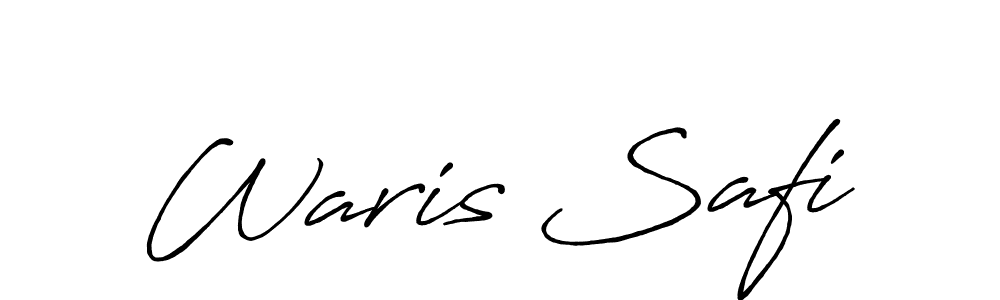 Create a beautiful signature design for name Waris Safi. With this signature (Antro_Vectra_Bolder) fonts, you can make a handwritten signature for free. Waris Safi signature style 7 images and pictures png