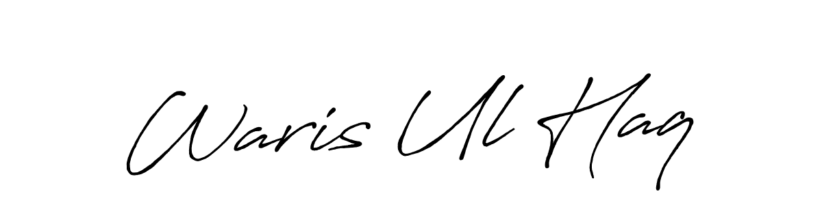How to make Waris Ul Haq signature? Antro_Vectra_Bolder is a professional autograph style. Create handwritten signature for Waris Ul Haq name. Waris Ul Haq signature style 7 images and pictures png