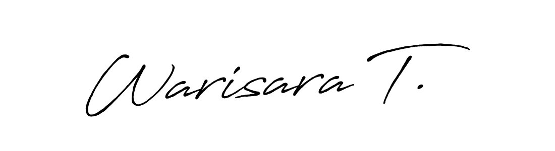 Also we have Warisara T. name is the best signature style. Create professional handwritten signature collection using Antro_Vectra_Bolder autograph style. Warisara T. signature style 7 images and pictures png